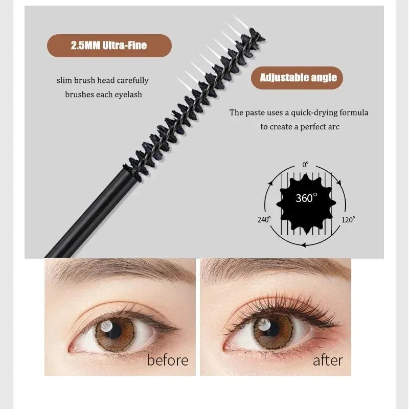 Mascara 3D Silk Fiber Mat Waterproof — Pinceau Ultra-Fin - ScopBazar