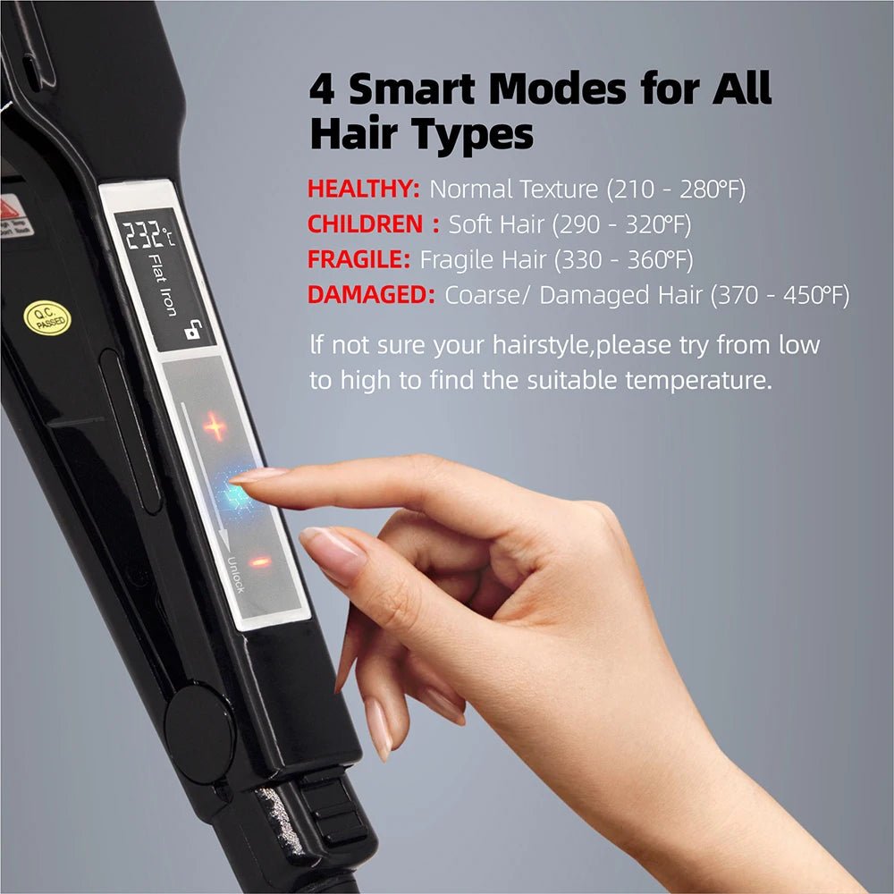 Lisseur Professionnel Écran Tactile 230°C — Plaques Larges & Chauffage Rapide - ScopBazar