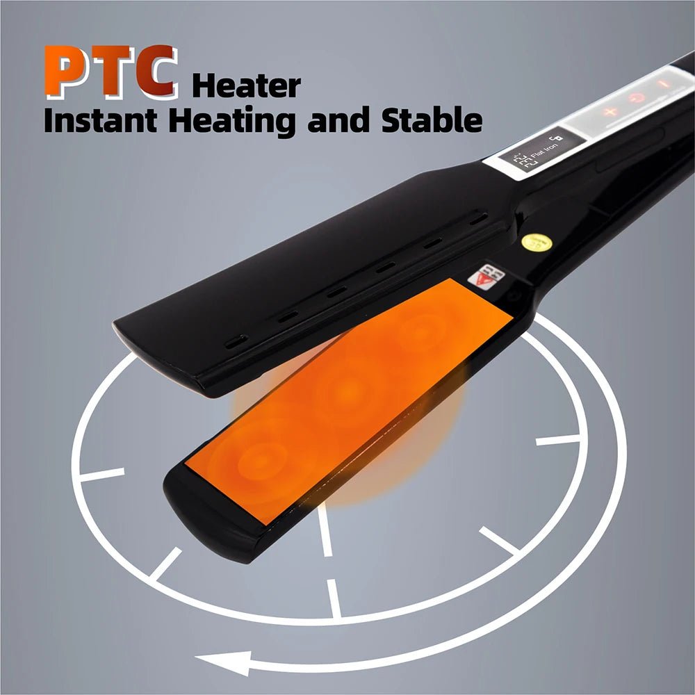 Lisseur Professionnel Écran Tactile 230°C — Plaques Larges & Chauffage Rapide - ScopBazar