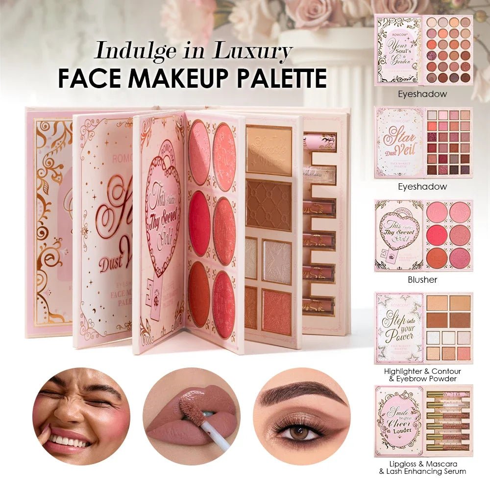 Kit Maquillage Complet 5 en 1 – Fard, Blush, Contour & Gloss - ScopBazar