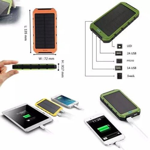 Batterie Solaire Portable 6000mAh — Double USB & Lampe Torche - ScopBazar