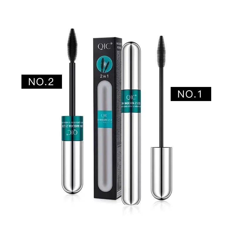 Mascara QIC 4D Silk Fiber 2 en 1 — Waterproof & Volumisant - ScopBazar