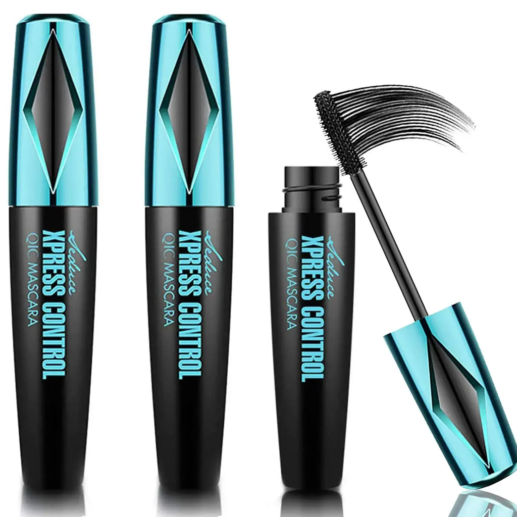 Mascara QIC 4D Silk Fiber 2 en 1 — Waterproof & Volumisant - ScopBazar