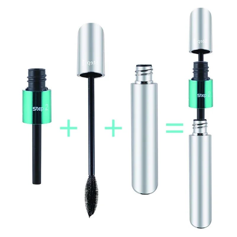 Mascara QIC 4D Silk Fiber 2 en 1 — Waterproof & Volumisant - ScopBazar