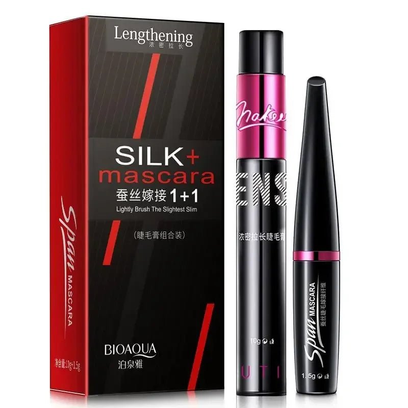 Mascara QIC 4D Silk Fiber 2 en 1 — Waterproof & Volumisant - ScopBazar