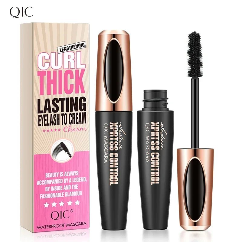 Mascara QIC 4D Silk Fiber 2 en 1 — Waterproof & Volumisant - ScopBazar