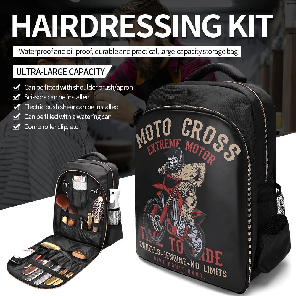 Sac Organisateur de Barbier – Sac à Dos Portable Haute Capacité pour Tondeuses et Accessoires - ScopBazar
