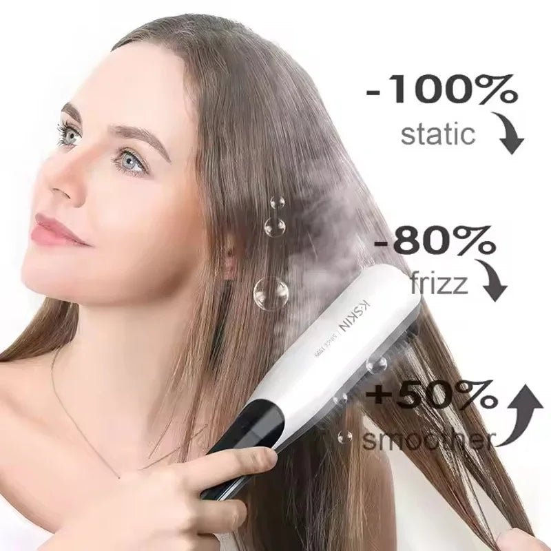 Brosse Lissante Vapeur Portable — Chauffage PTC & Spray Nano - ScopBazar