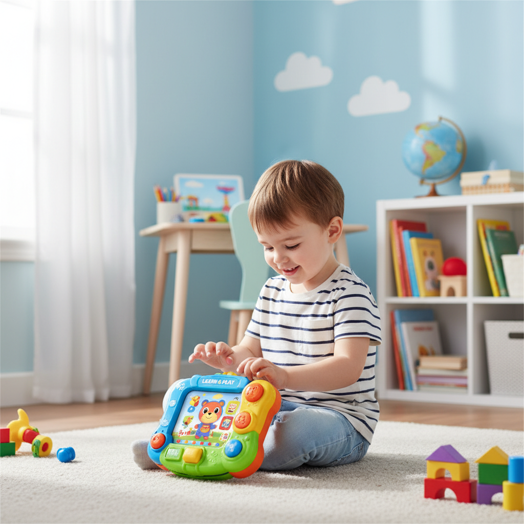 Tablette Éducative - Enfant jouant